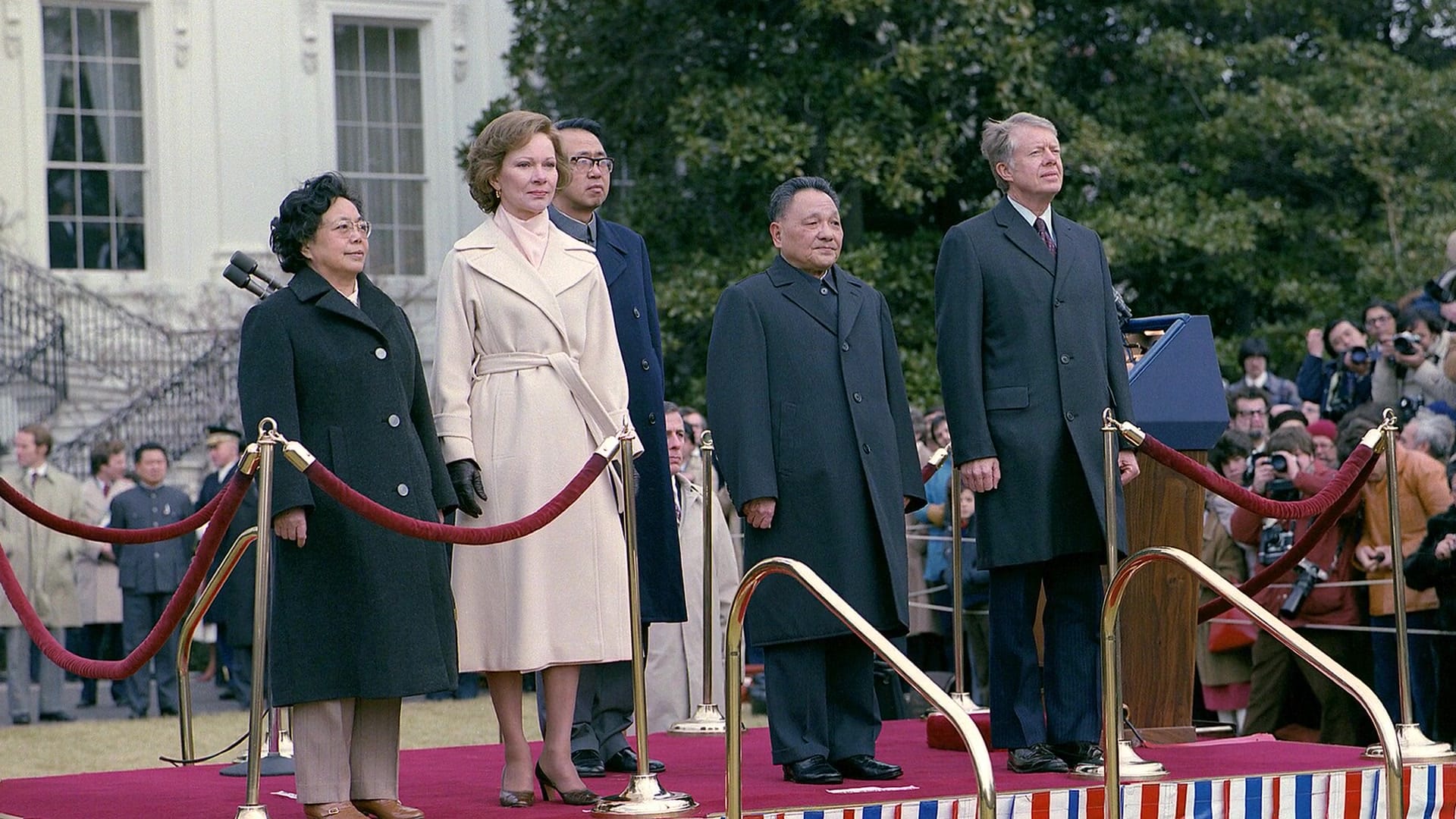 Deng Xiaoping with President Jimmy Carter during the 1979 US visit that opened China to American business