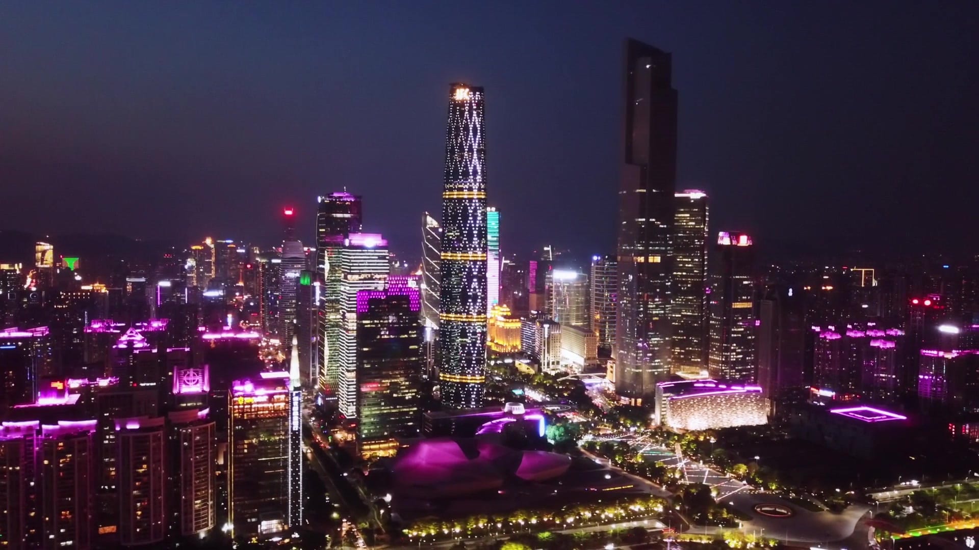 Chinese megacity at night — China's manufacturing ecosystem remains the anchor of global sourcing
