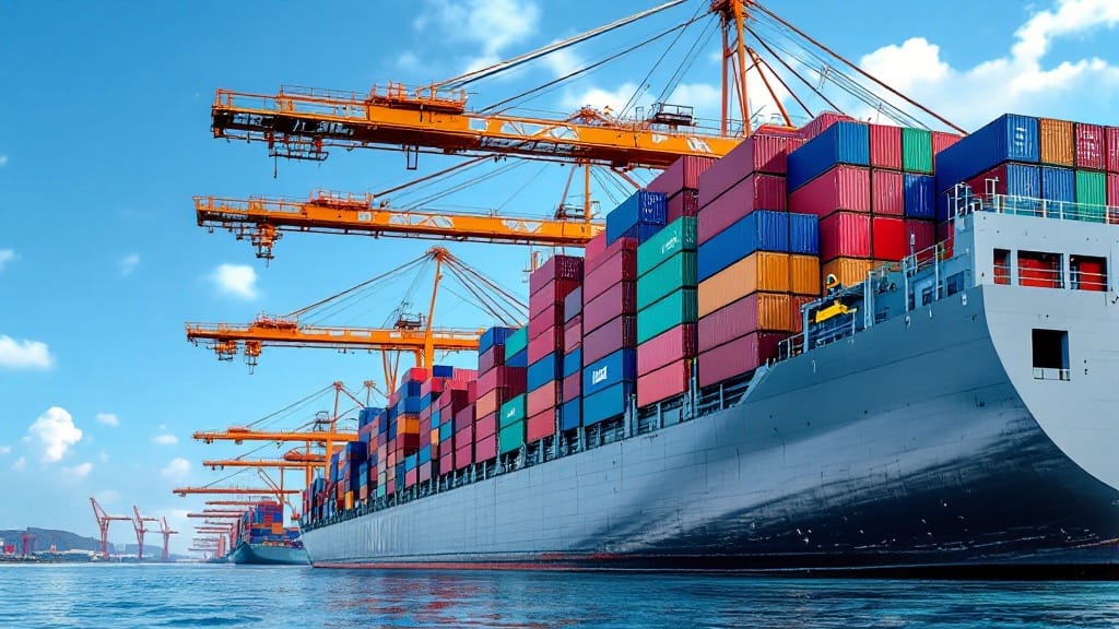 Global sourcing and shipping from China — container port