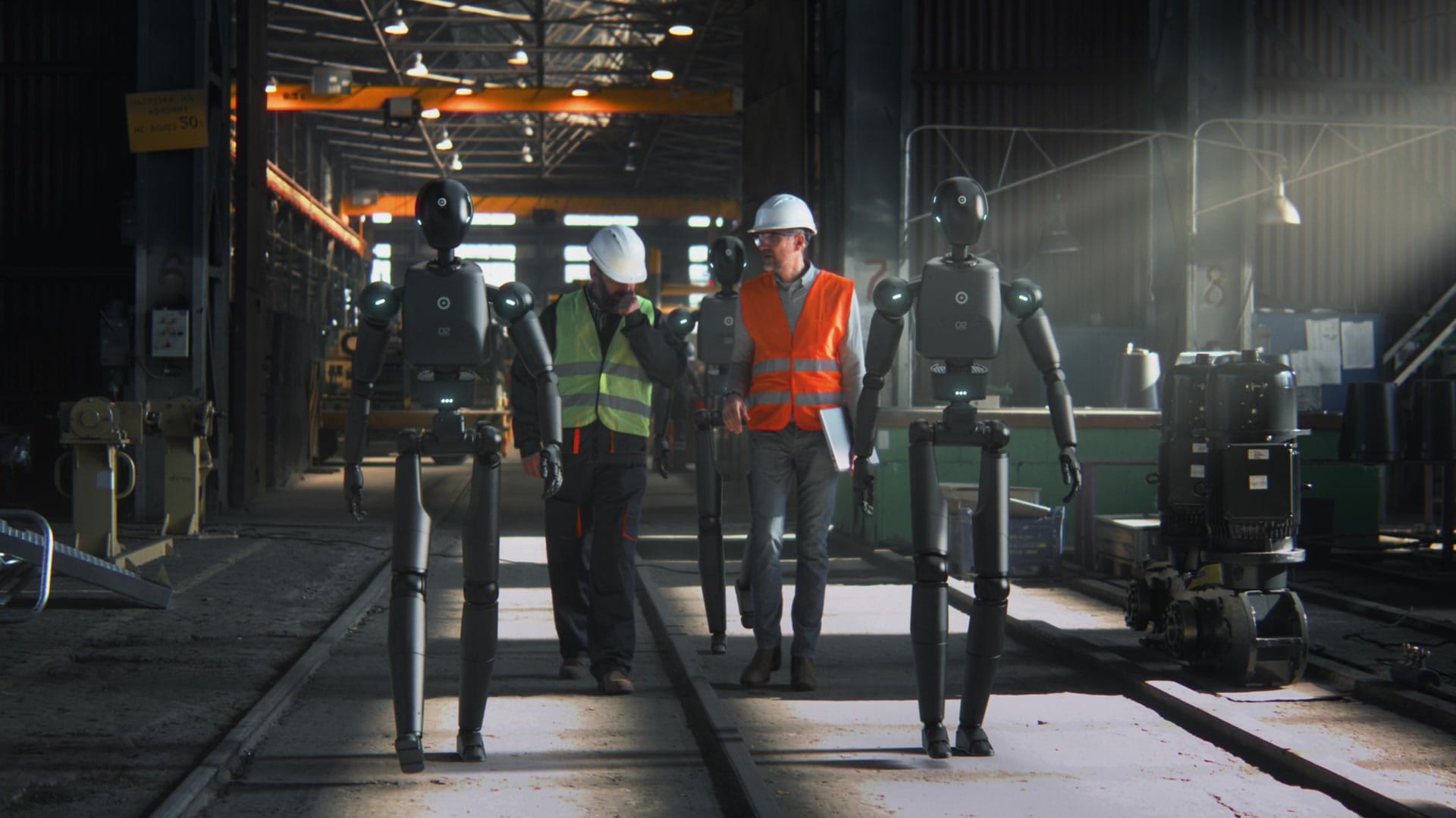 Humanoid robots on a Chinese factory floor — robotics is a Made in China 2025 priority industry